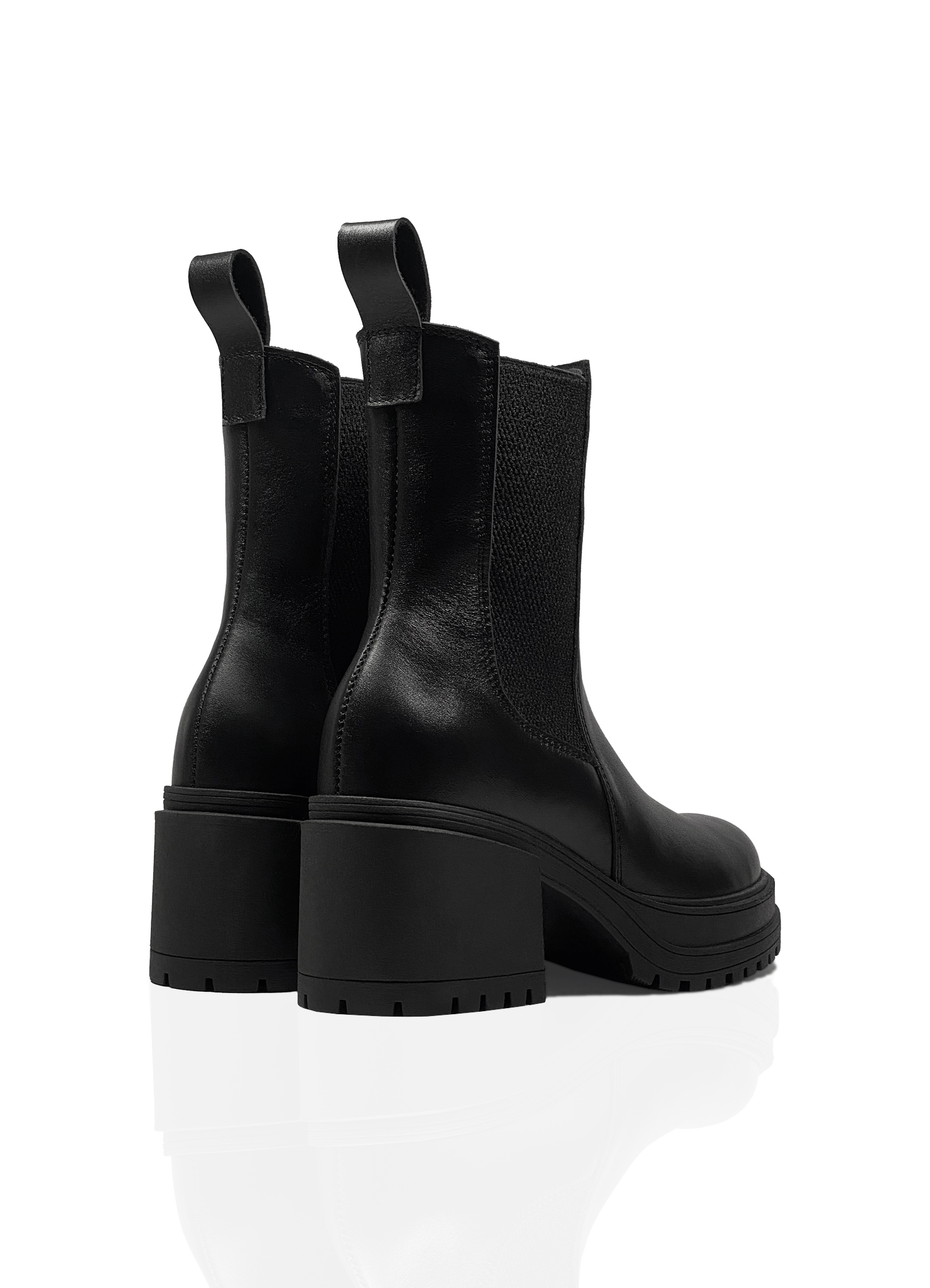 Картинка Черевики чорні шкіряні